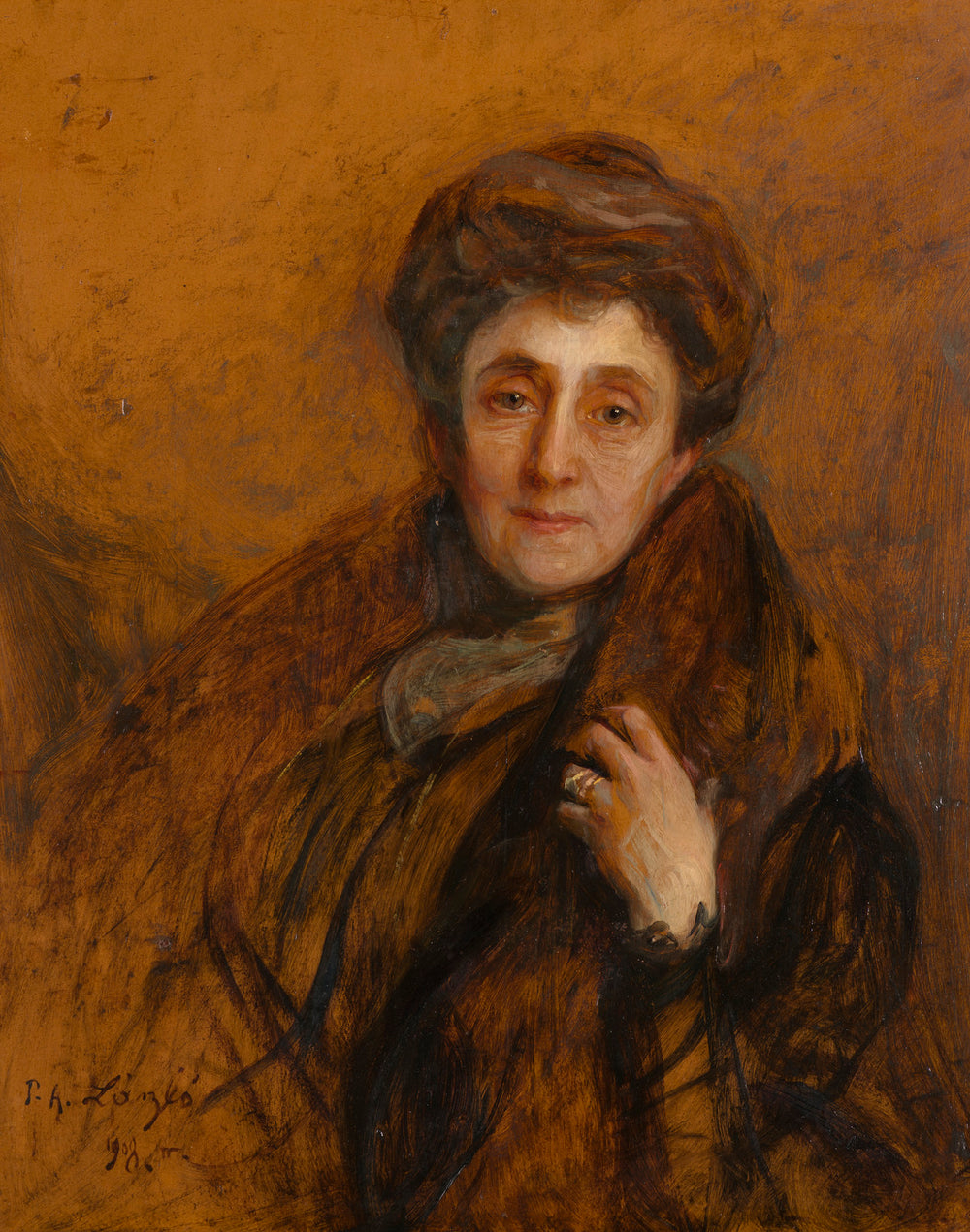 Portrait d'Adriana Jacqueline Marie Loudon (1856-1919) - Philip de László image 1 copie peinte à la main à l’huile