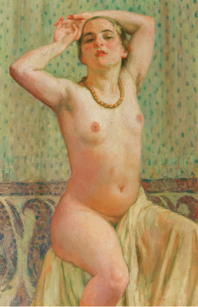 Paquita au collier - Théo van Rysselberghe - Alpha Reproduction