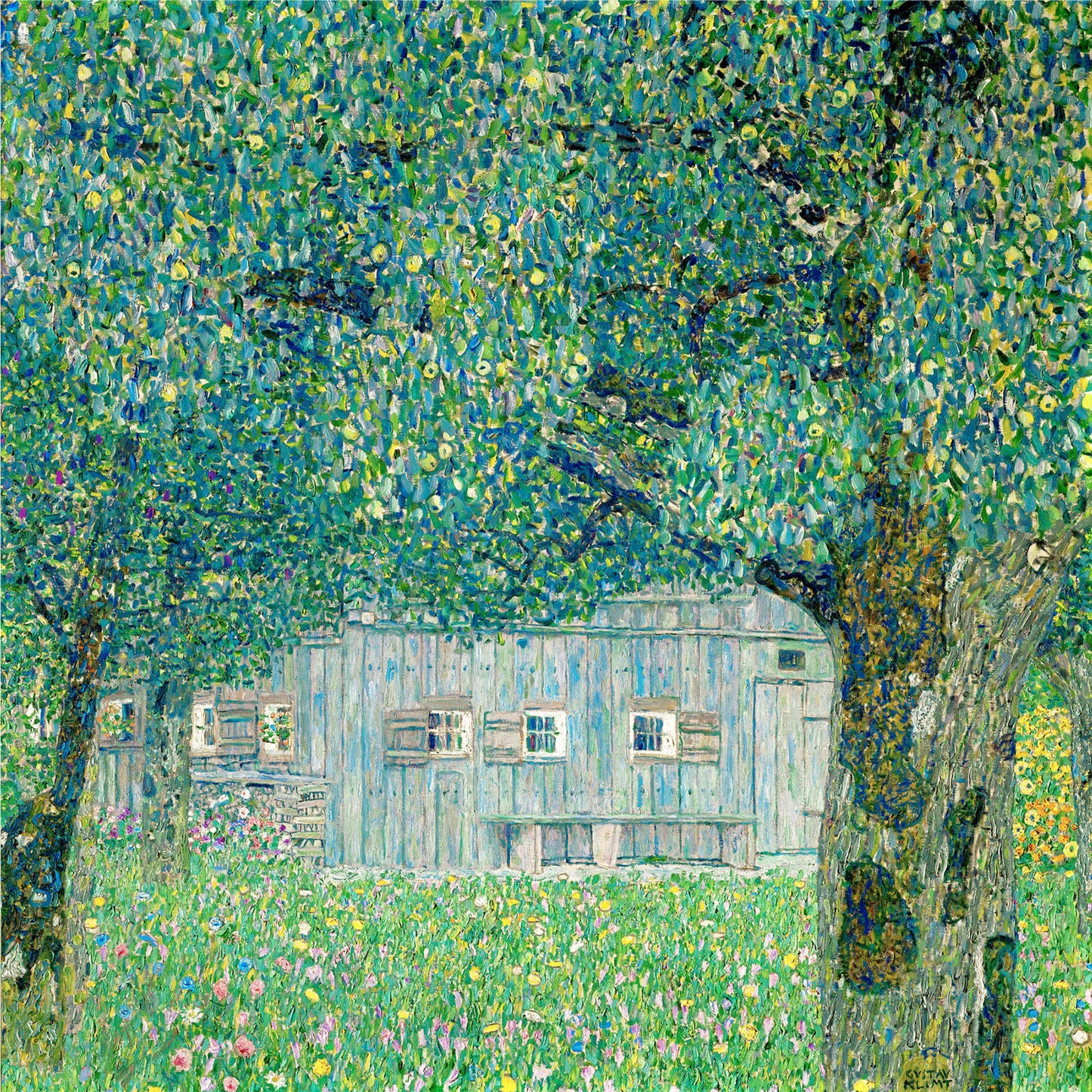 🏡🌸 上オーストリア州立宮殿 – グスタフ・クリムト (1915)