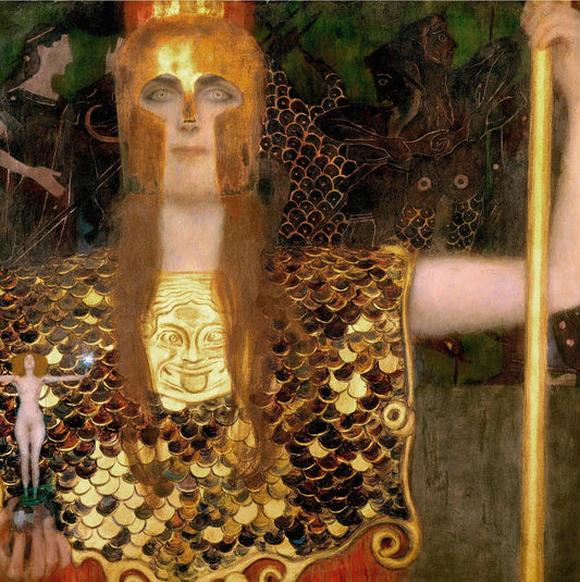 🛡️✨ パラス・アテナ – グスタフ・クリムト (1898)