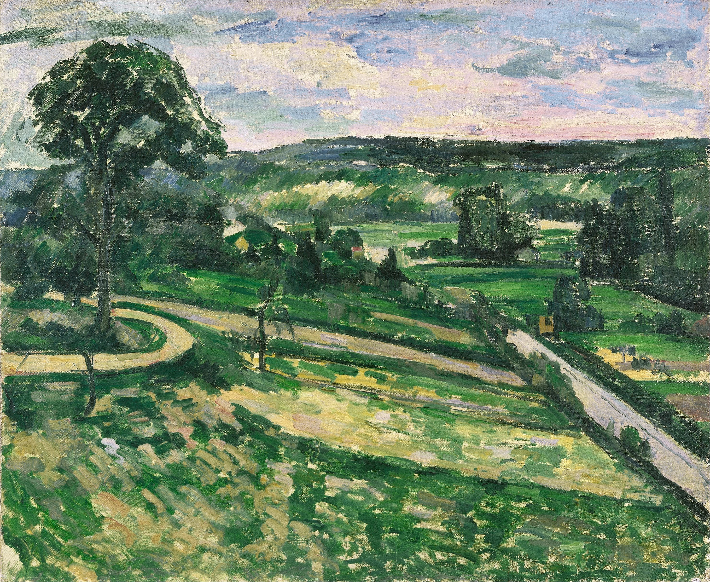 Reproduction du tableau « L'Arbre au tournant - Paul Cézanne » par Alpha Reproduction en peinture à l’huile