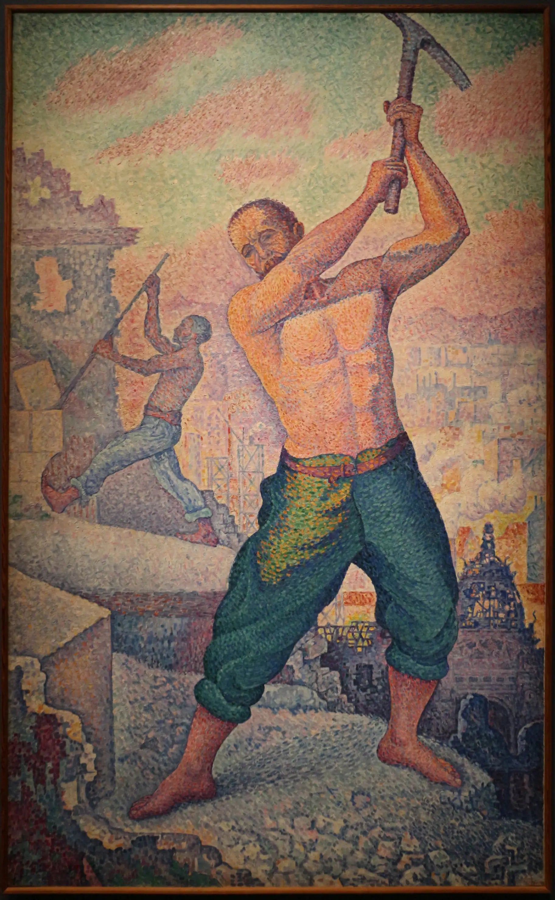 Reproduction du tableau « Le Démolisseur - Paul Signac » par Alpha Reproduction en peinture à l’huile
