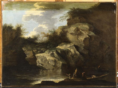 Paysage avec des éleveurs - Salvator Rosa
