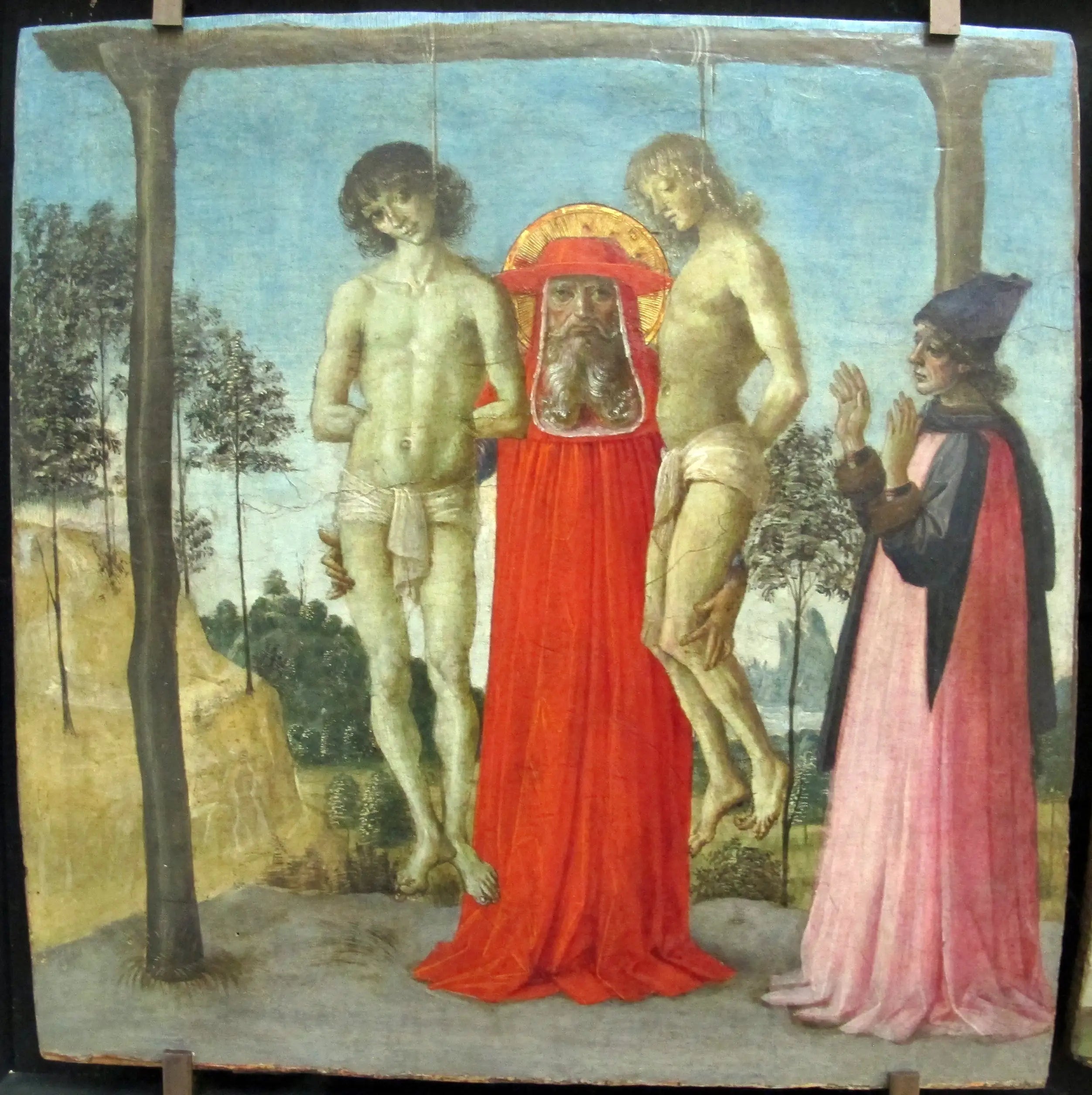 Saint Jérôme soutenant deux jeunes pendus - Pietro Perugino - Alpha Reproduction