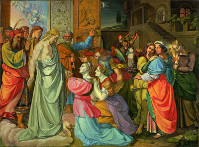 La parabole des vierges sages et folles (inachevée) - Peter von Cornelius - Alpha Reproduction