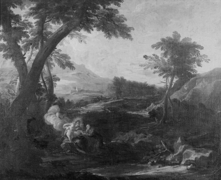 Le reste du voyage vers l'Égypte - Pier Francesco Mola