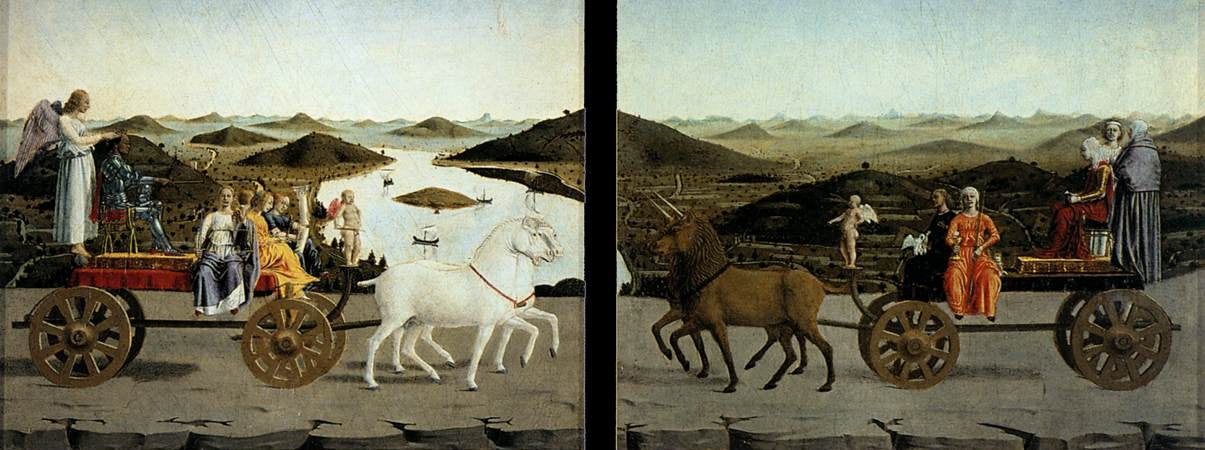Le Triomphe de la chasteté - Piero della Francesca