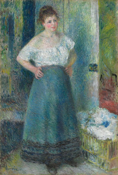 Reproduction du tableau « La blanchisseuse - Pierre-Auguste Renoir » par Alpha Reproduction en peinture à l’huile