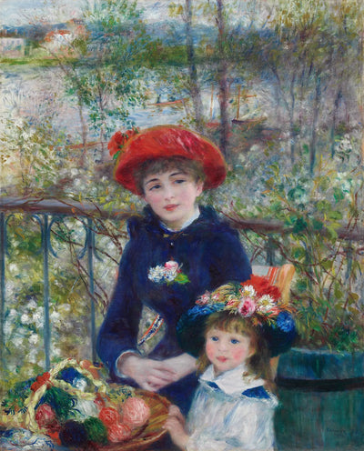Reproduction du tableau « Les Deux Sœurs - Pierre-Auguste Renoir » par Alpha Reproduction en peinture à l’huile