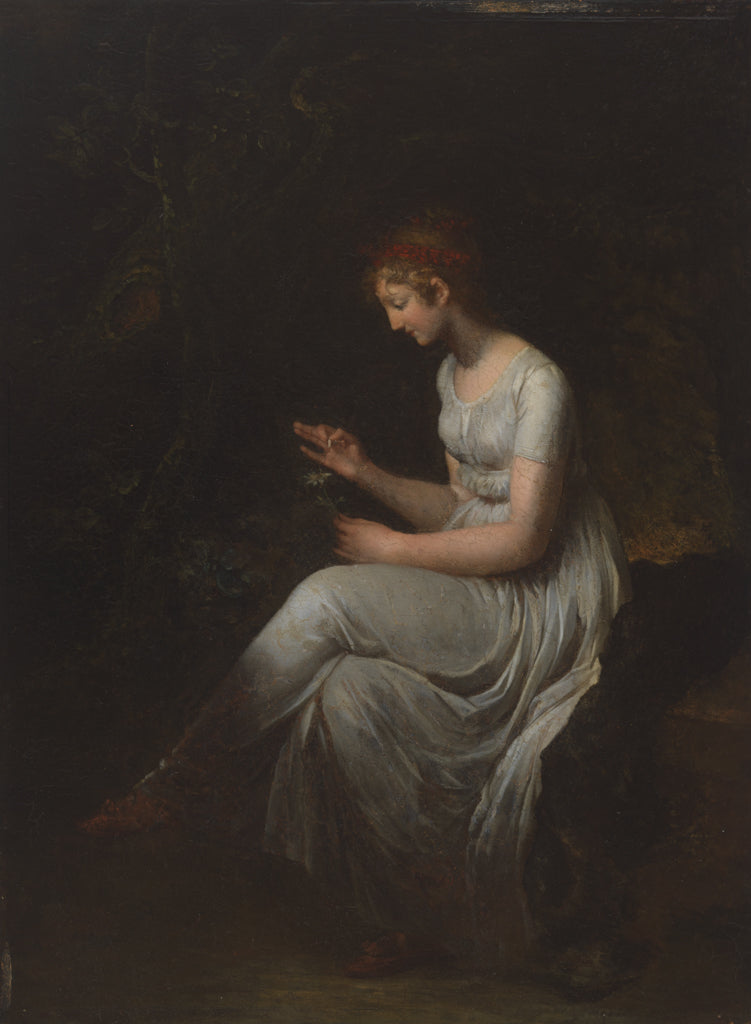 Seated Woman Plucking a Flower - Pierre-Paul Prud'hon