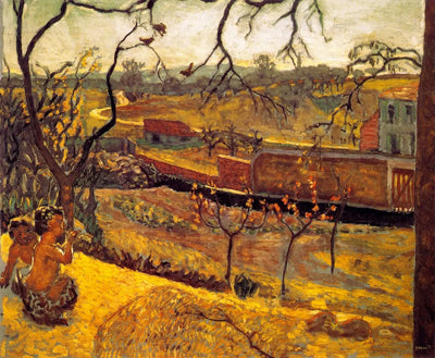 Reproduction du tableau « Début du printemps. Petits faunes - Pierre Bonnard » par Alpha Reproduction en peinture à l’huile