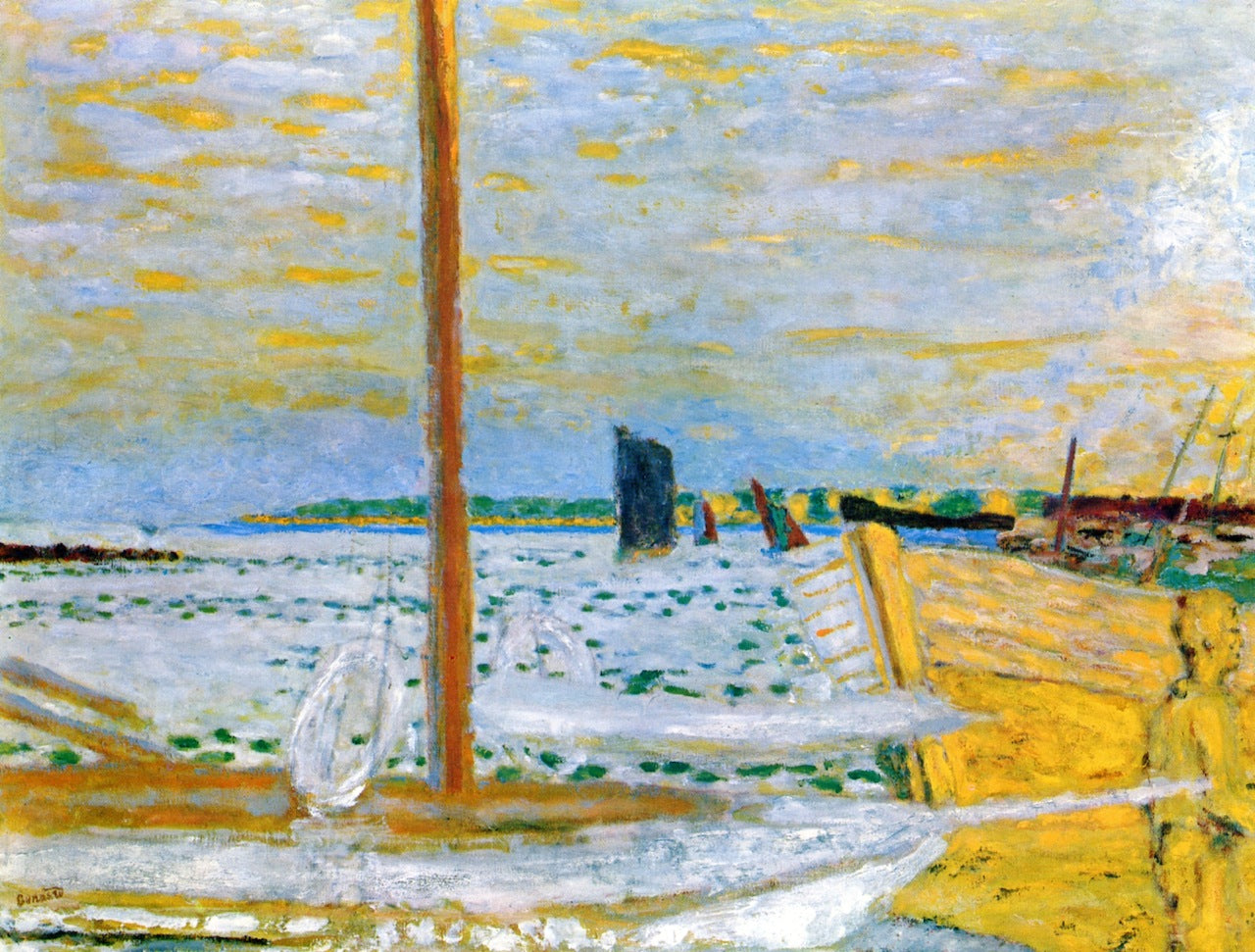 Reproduction du tableau « Le Bateau jaune - Pierre Bonnard » par Alpha Reproduction en peinture à l’huile