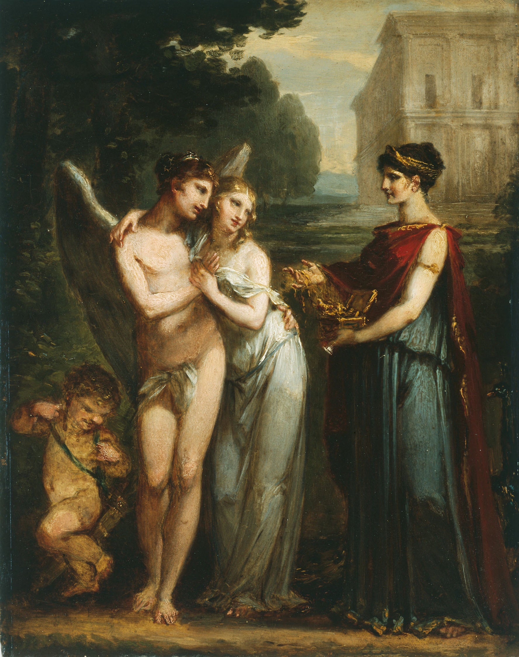 Innocence Choosing Between Love and Riches - Pierre-Paul Prud'hon