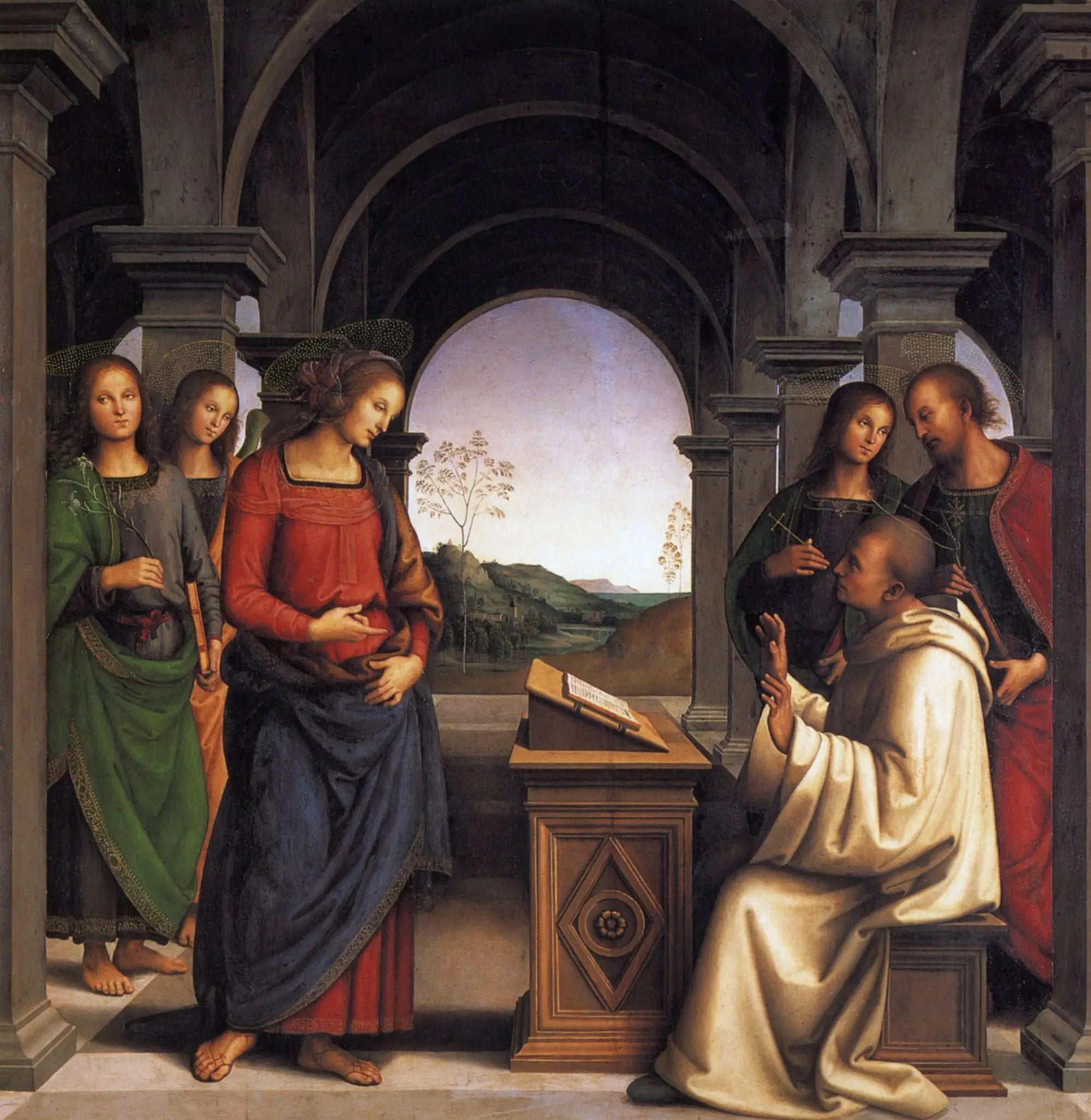 L’Apparition de la Vierge à saint Bernard - Pietro Perugino - Alpha Reproduction
