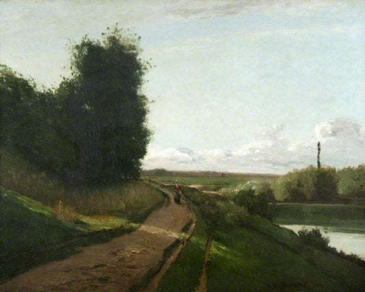Reproduction du tableau « Les bords de Marne - Camille Pissarro » par Alpha Reproduction en peinture à l’huile