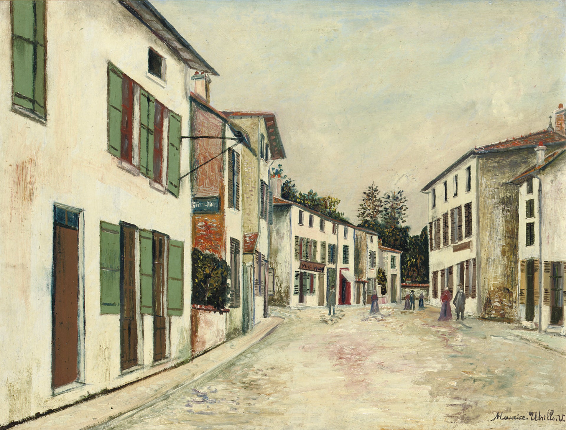 Place de village - Maurice Utrillo