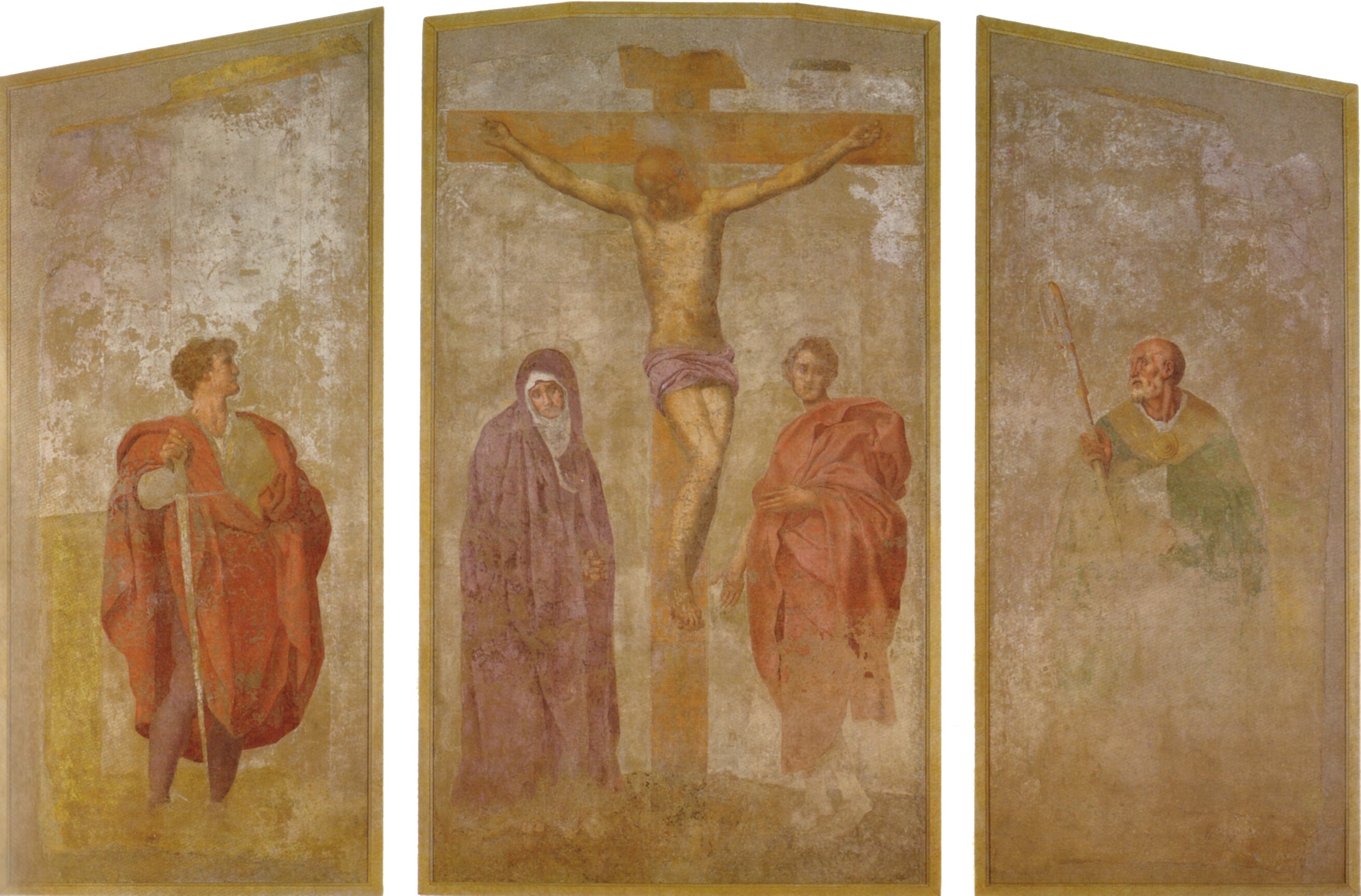 Tryptique de la crucifixion du Christ - Pontormo