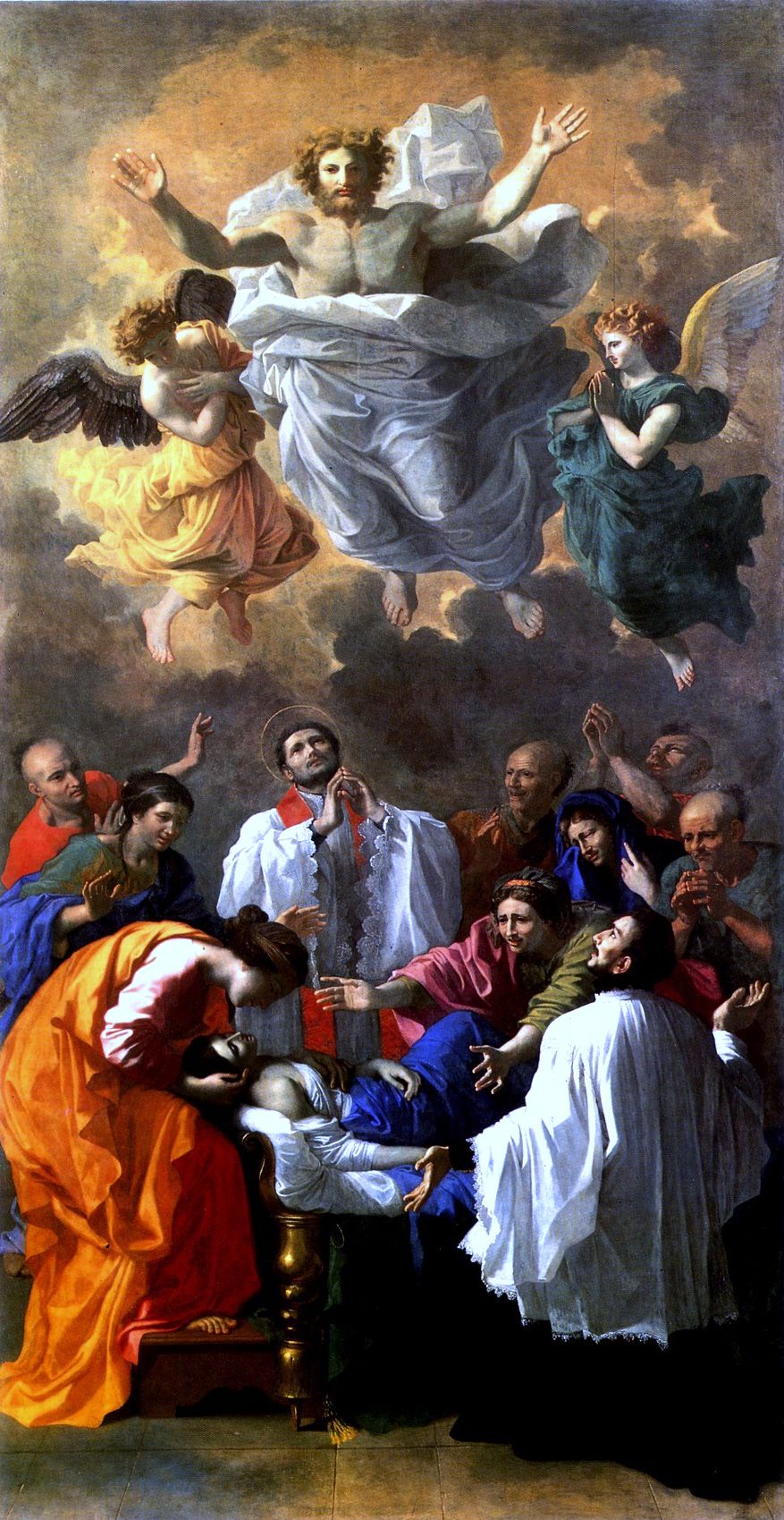 Saint François-Xavier rappelant à la vie la fille d'un habitant de Cangoxima, au Japon - Nicolas Poussin