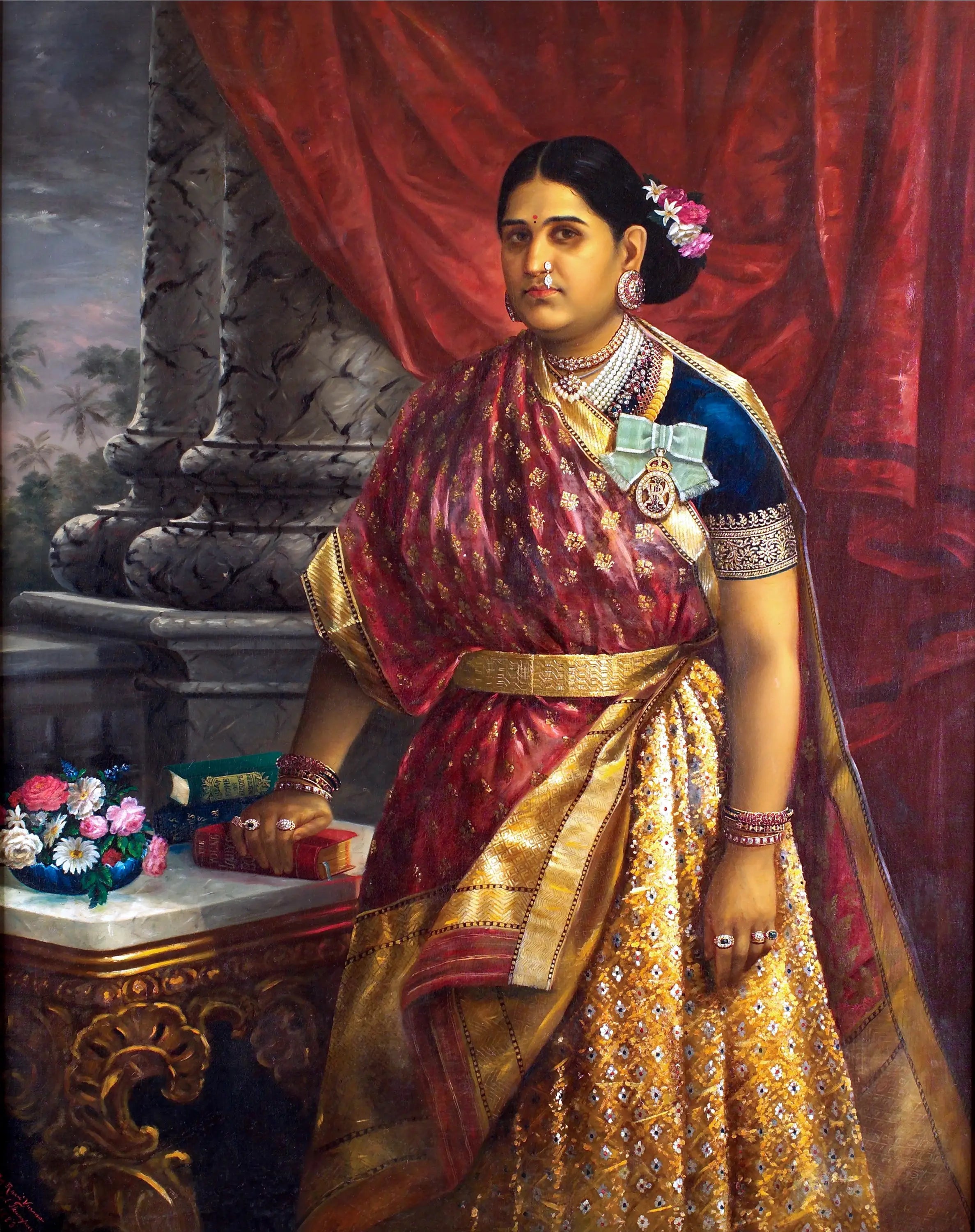 Maharani Lakshmi Bayi - Ravi Varmâ - Alpha Reproduction