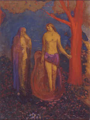 Allégorie : un arbre rouge non rougi par le soleil - Odilon Redon