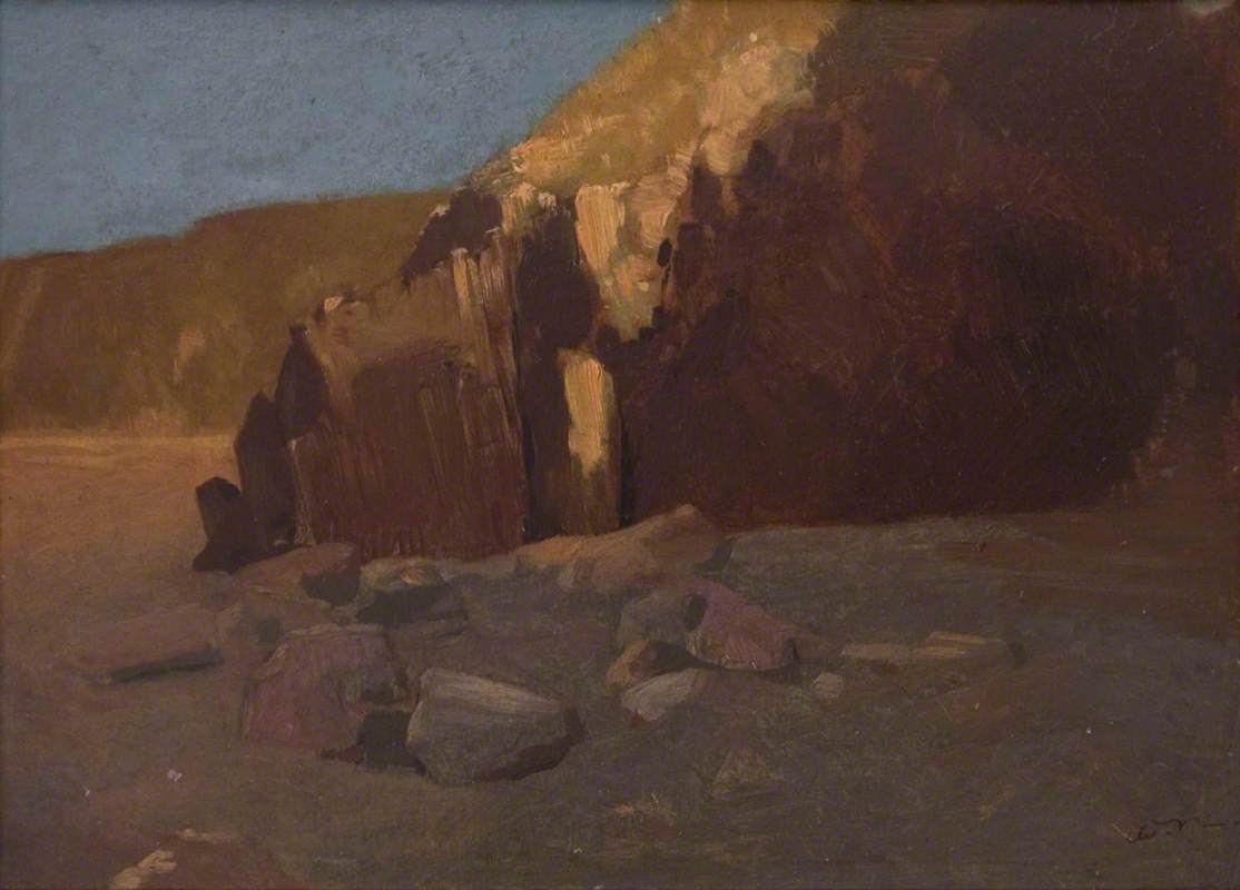 Scène de falaise - Odilon Redon