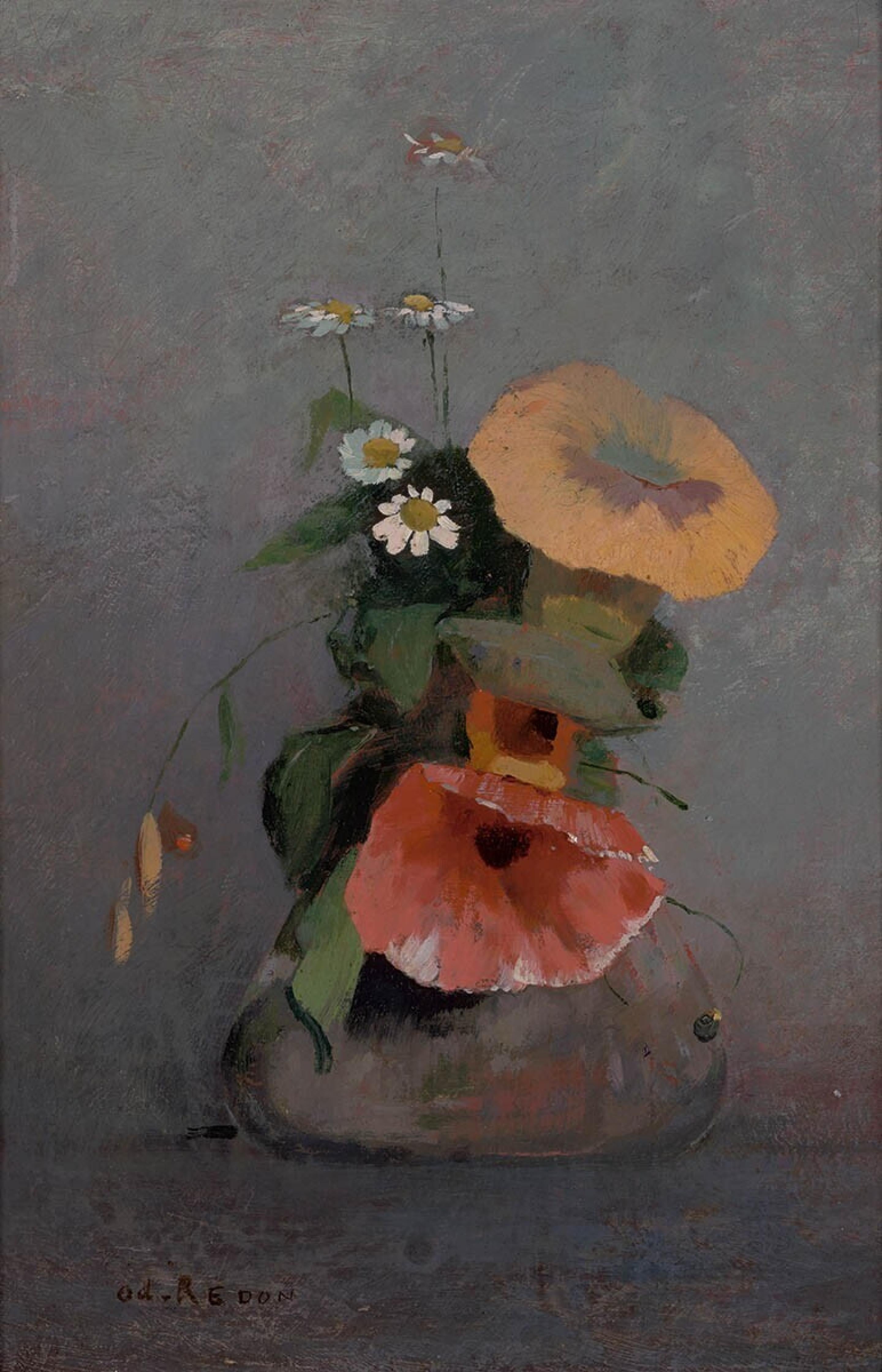 Vase avec liseron et camomille - Odilon Redon