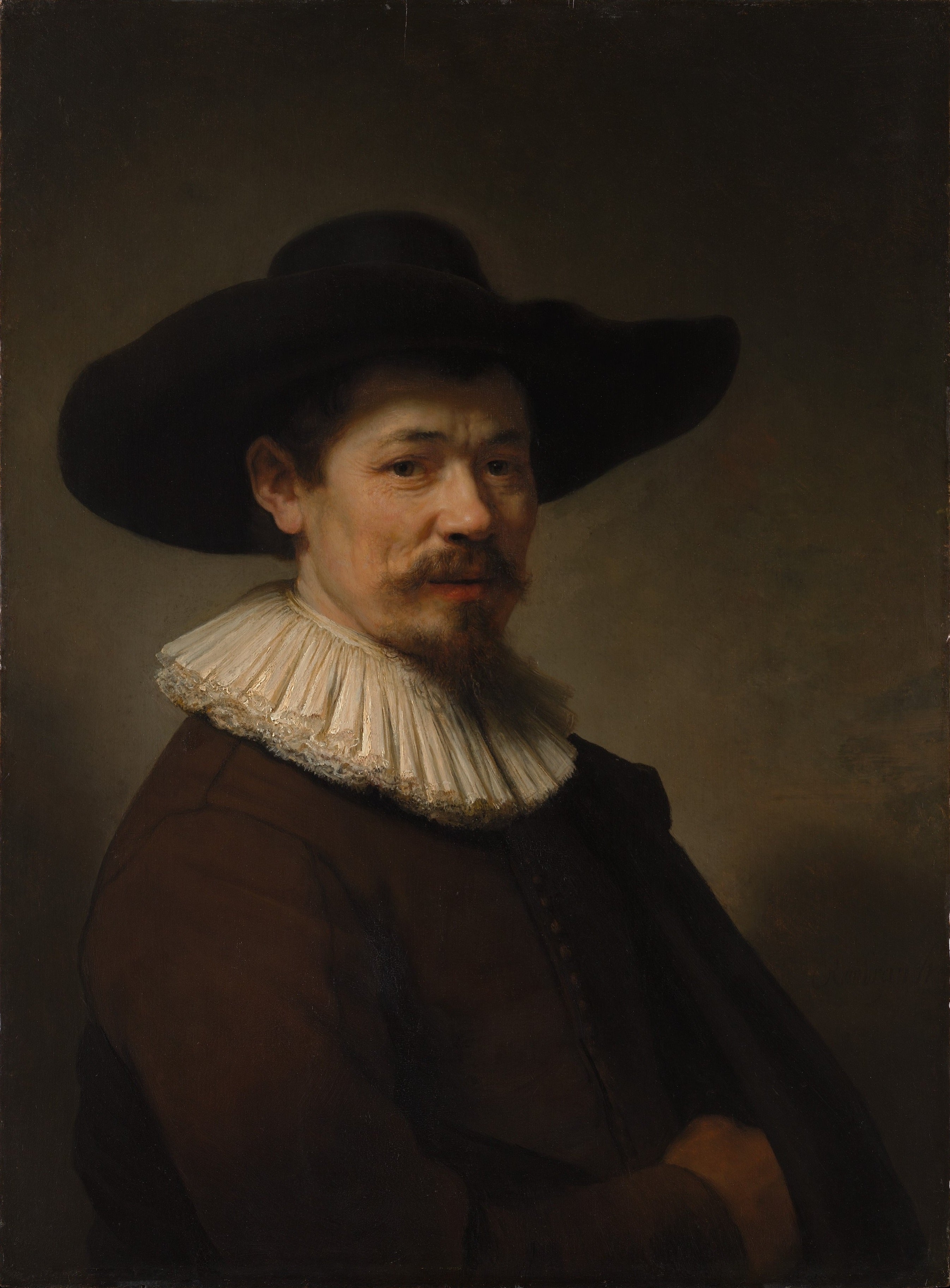 Reproduction du tableau « Portrait d'Herman Doomer - Rembrandt » par Alpha Reproduction en peinture à l’huile