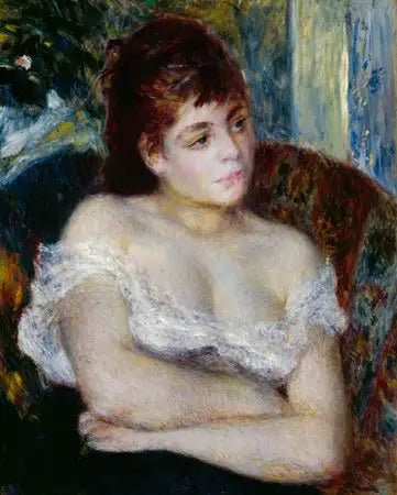 Reproduction du tableau « Femme dans un fauteuil - Pierre-Auguste Renoir » par Alpha Reproduction en peinture à l’huile