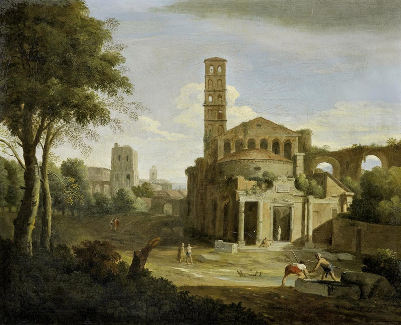 イタリアの廃墟の風景 - セバスティアーノ・リッチ