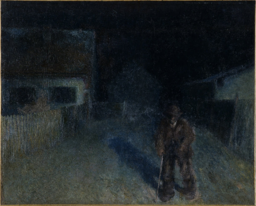 Nocturne à Schwabing, Rihard Jakopič, vers 1895, huile sur toile