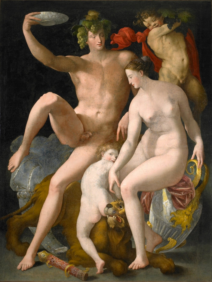 Bacchus Vénus et Amour - Rosso Fiorentino - Alpha Reproduction