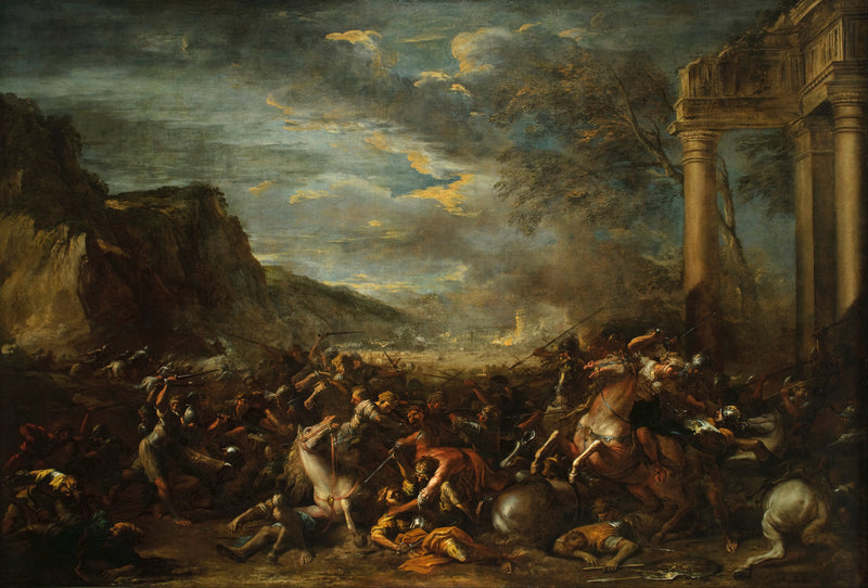 Une bataille de cavalerie - Salvator Rosa
