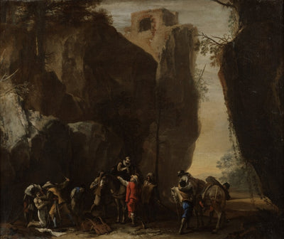 Des bandits détroussent des voyageurs - Salvator Rosa