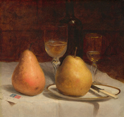 Deux poires sur une table - Sanford Robinson Gifford - Alpha Reproduction