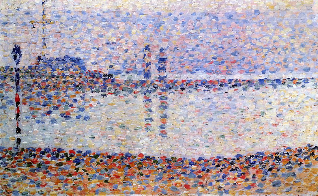 Reproduction du tableau « Chenal de Gravelines - Georges Seurat » par Alpha Reproduction en peinture à l’huile