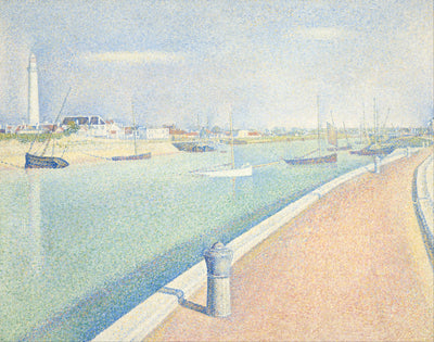 Reproduction du tableau « Le Chenal de Gravelines, Petit Fort Philippe - Georges Seurat » par Alpha Reproduction en peinture à l’huile