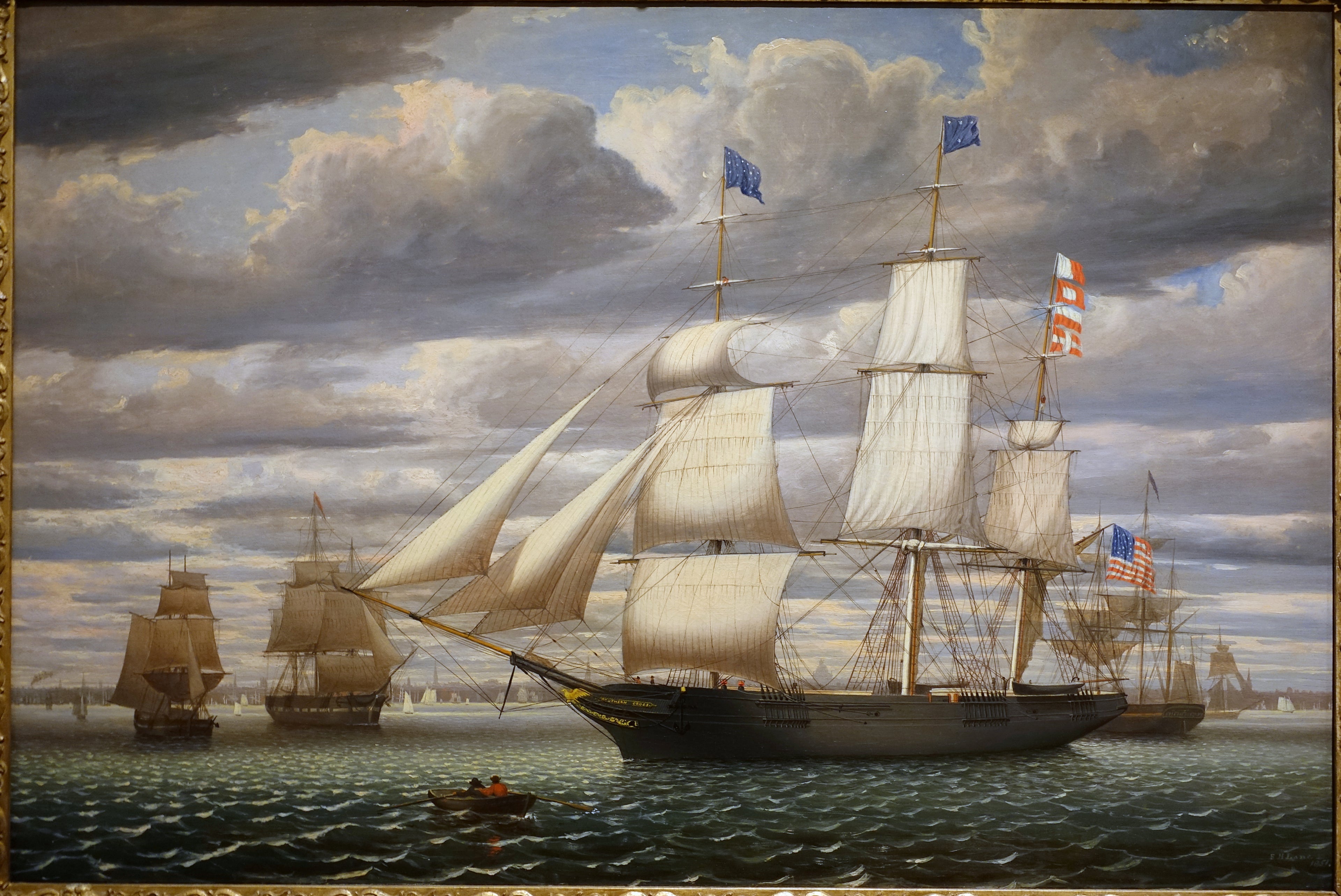 Le navire Southern Cross dans le port de Boston, 1851 - Fitz Henry Lane