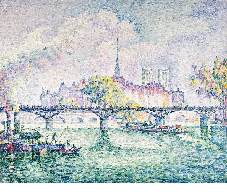 Reproduction du tableau « Le Pont des Arts - Paul Signac » par Alpha Reproduction en peinture à l’huile