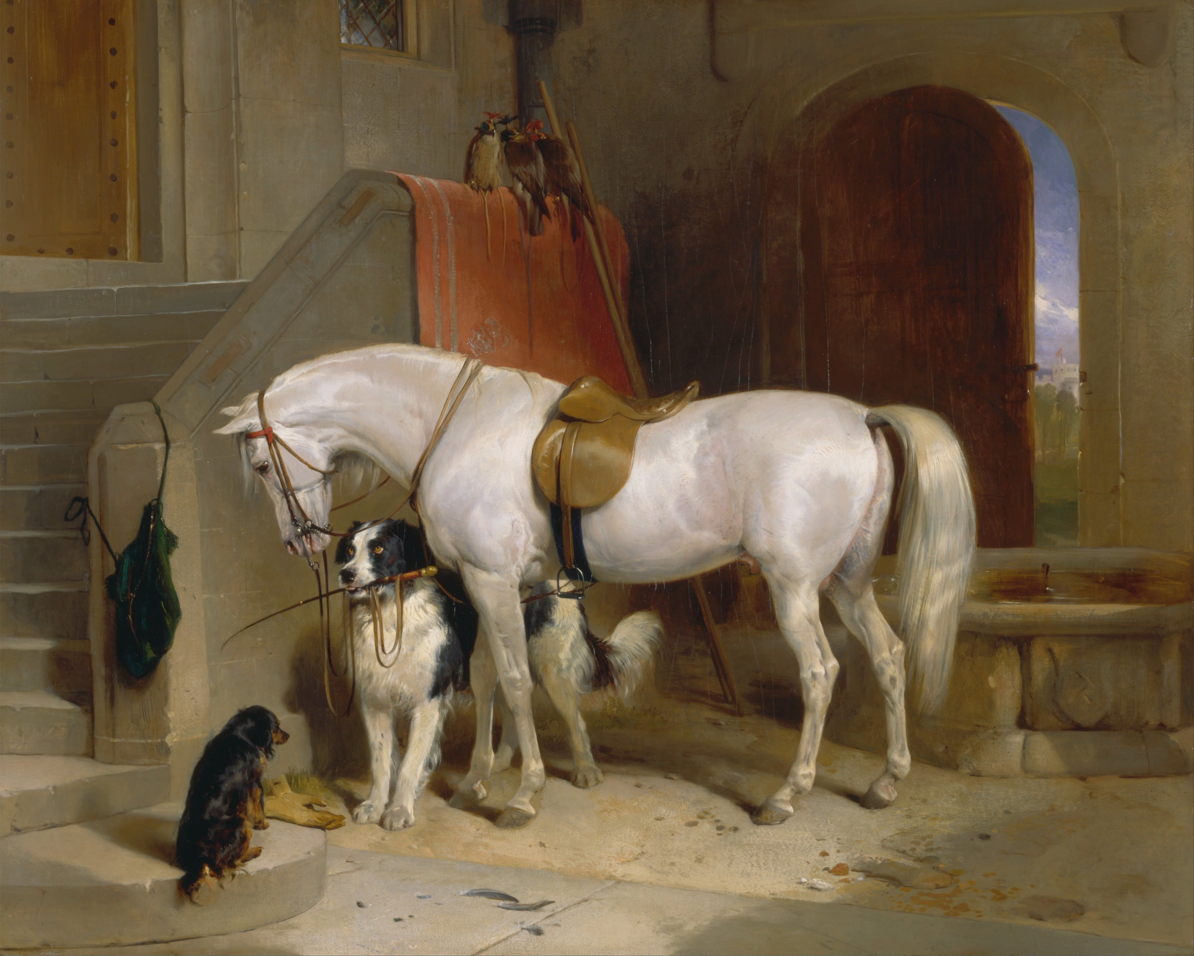 Favoris, propriété de S.A.R. le prince George de Cambridge - Edwin Henry Landseer