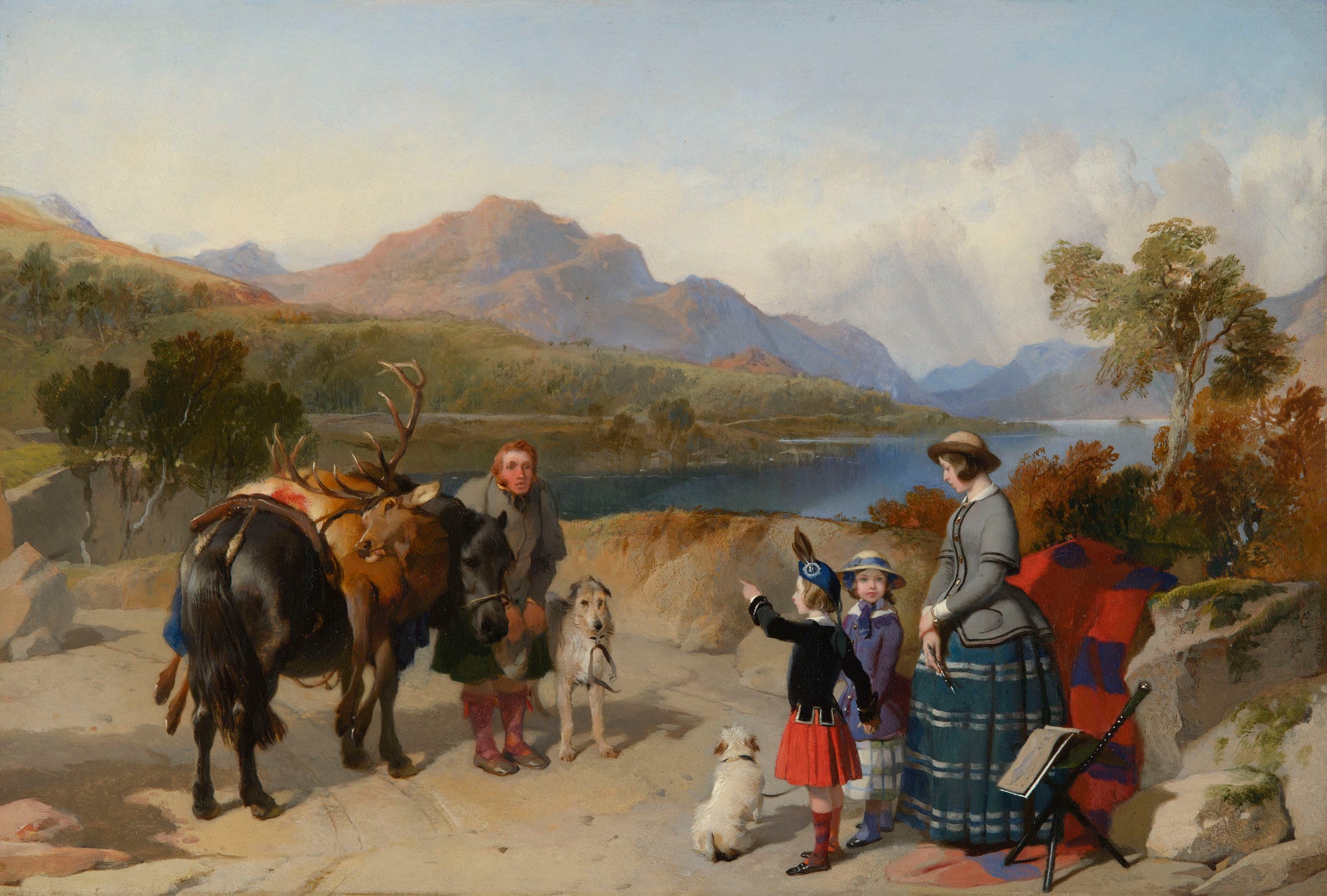 La reine Victoria au Loch Laggan - Edwin Henry Landseer