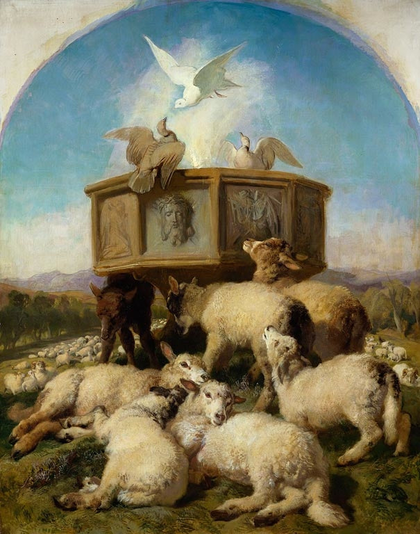Les fonts baptismaux - Edwin Henry Landseer