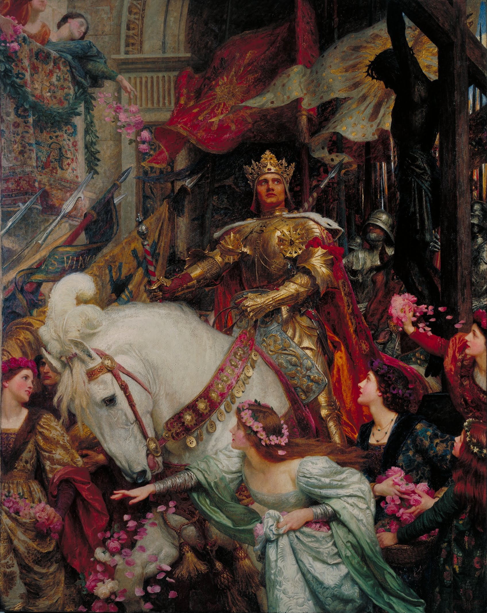 Les Deux Couronnes - Frank Bernard Dicksee