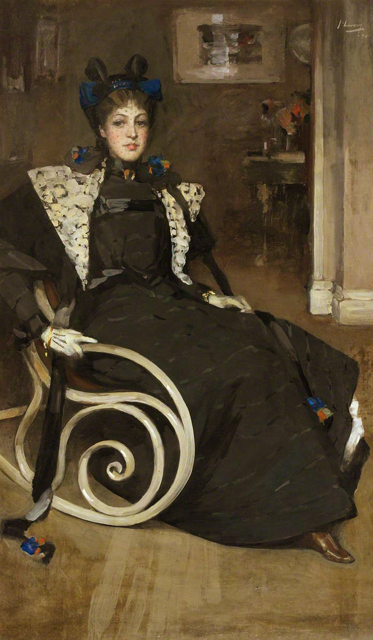 Le Fauteuil à bascule, John Lavery, 1895, peinture à l’huile