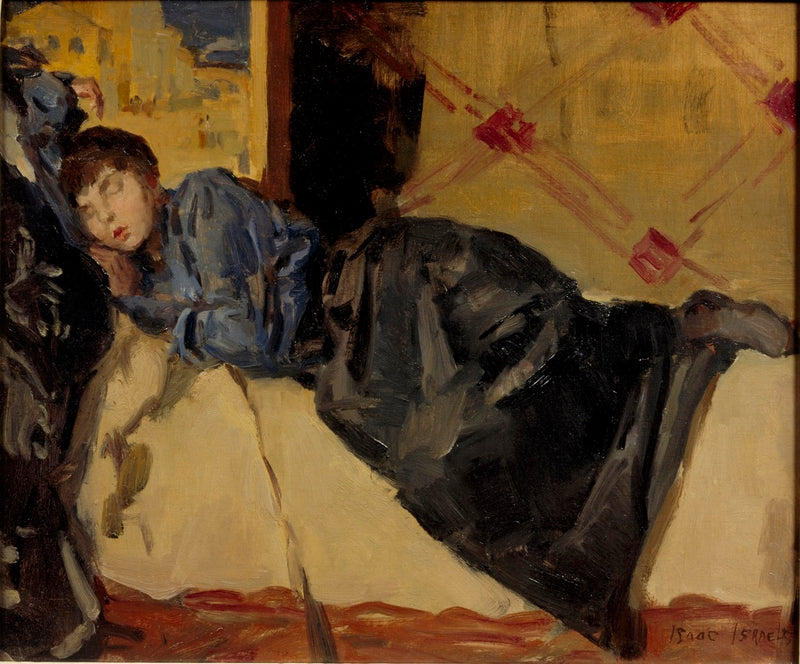 眠る女性 - アイザック・イスラエルズ