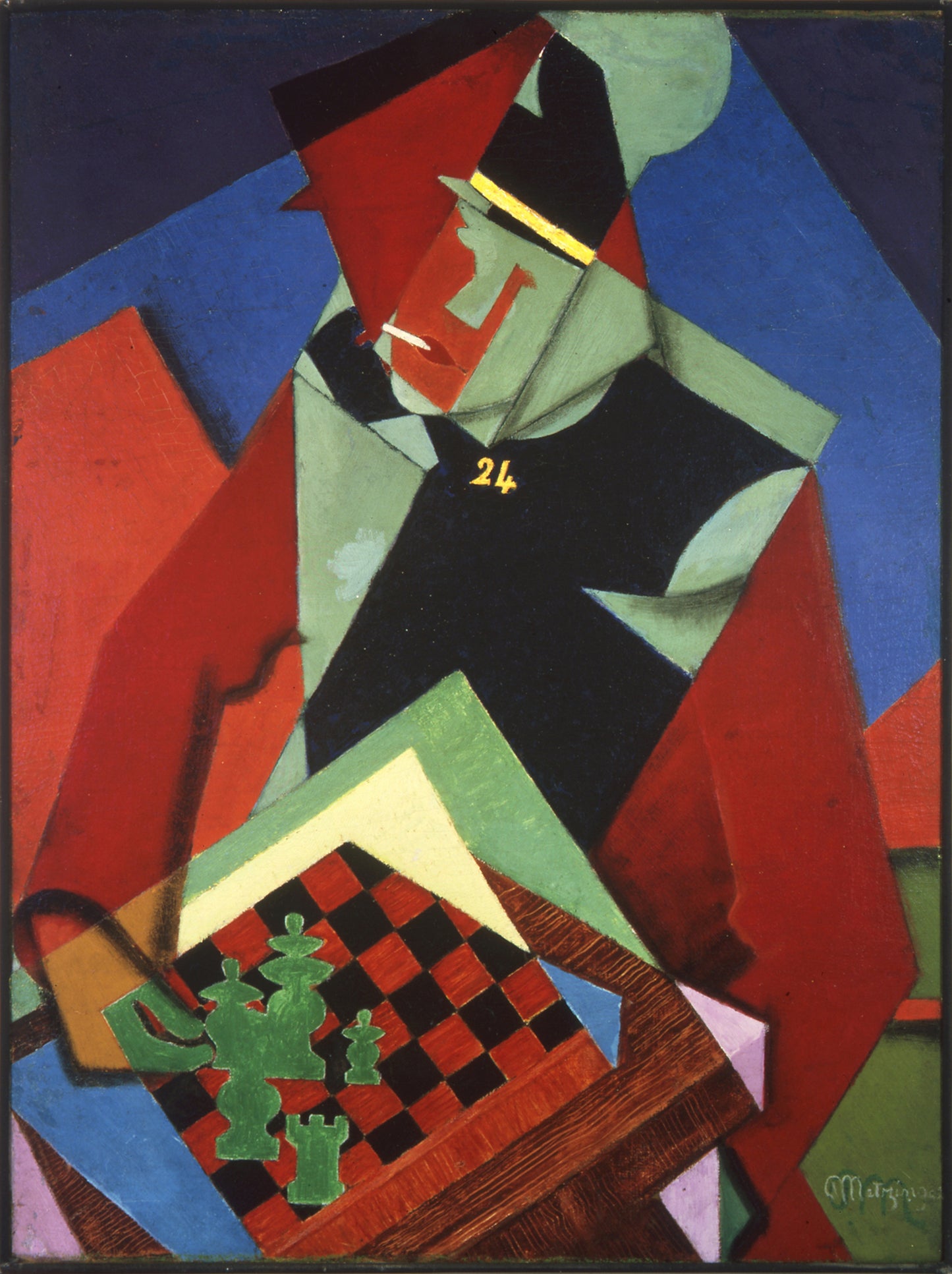 チェスのゲームの兵士 – ジャン・メッツィンガー（1914–1915）