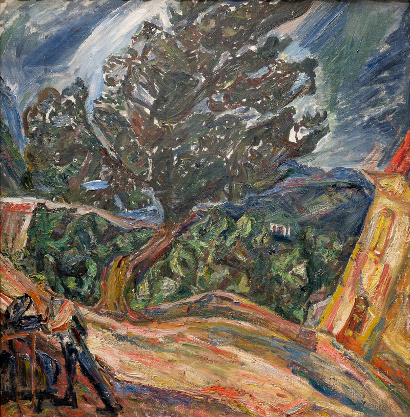Le gros arbre bleu - Chaim Soutine
