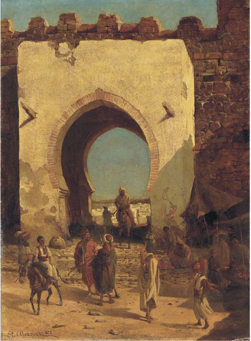 À la porte de la ville - Stanisław Chlebowski