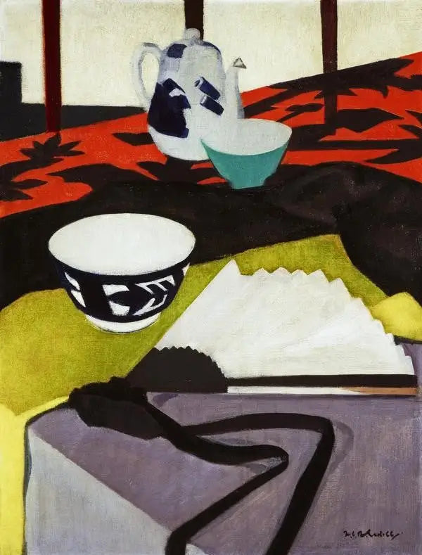静物画（灰色の扇） - フランシス・カデール

Source:
Nature morte (L'éventail gris) - Francis Cadell