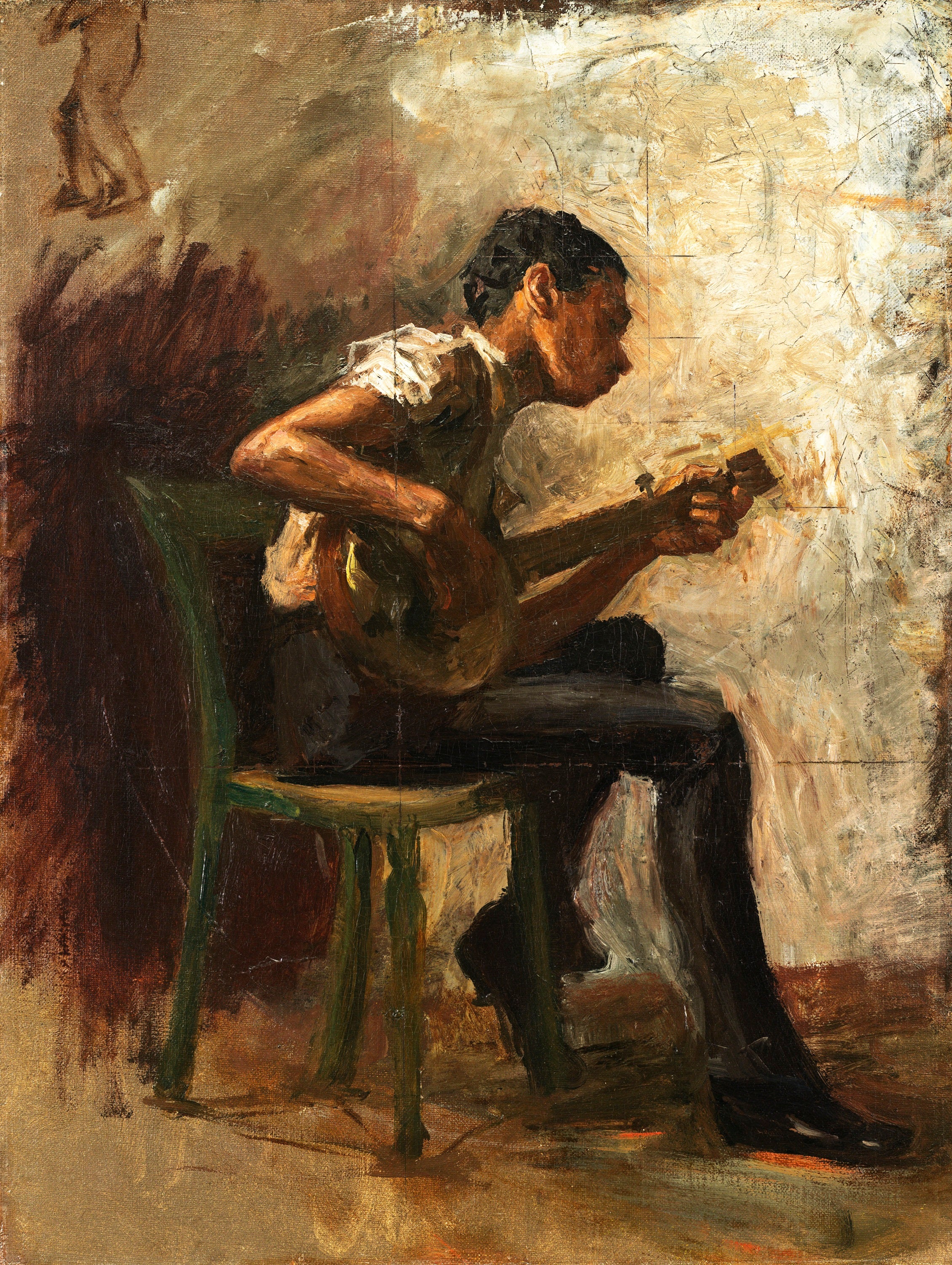Étude pour « Negro Boy Dancing » : Le joueur de banjo - Thomas Eakins