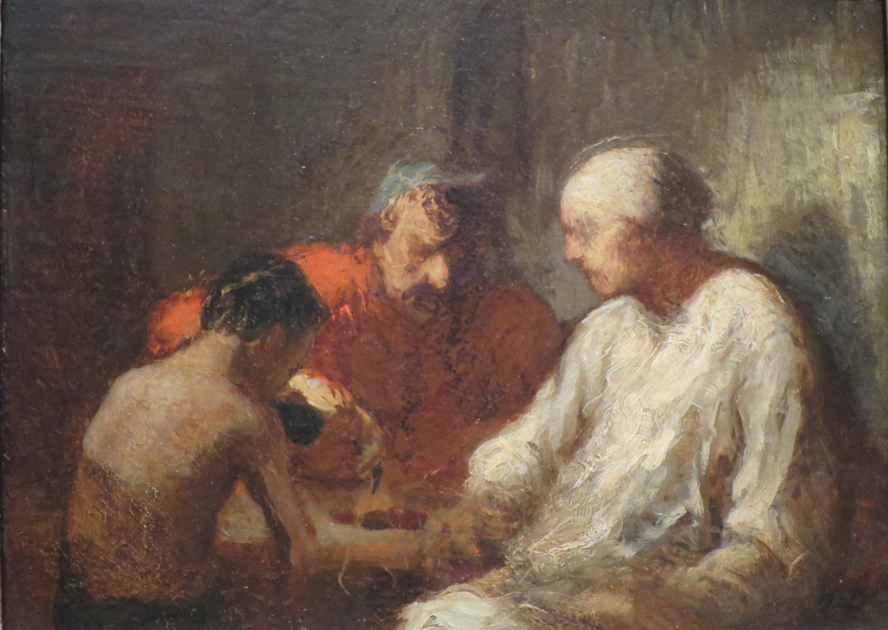 Les saltimbanques au repos (étude) - Honoré Daumier